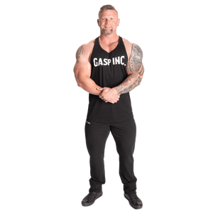 GASP Essential T-Back - Black/White - Urban Gym Wear