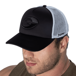 GASP Foam Trucker Cap - Black/White - Urban Gym Wear