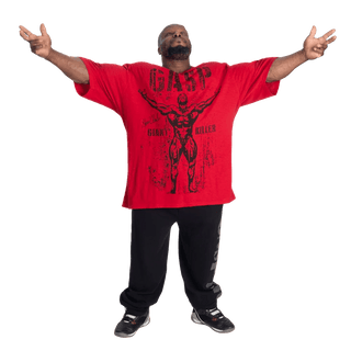GASP GK Slub Iron Tee - Chilli Red - Urban Gym Wear