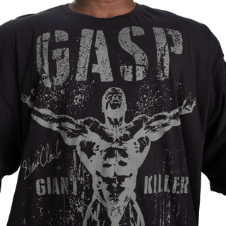 GASP GK Slub Iron Tee - Washed Black - Urban Gym Wear