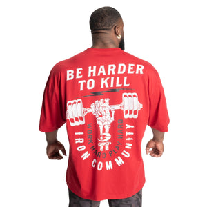 GASP Harder To Kill Iron Tee - Chilli Red - Urban Gym Wear