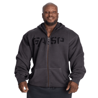 GASP Heavy Classic Hoodie - Washed Black - Urban Gym Wear