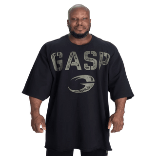 GASP Heavyweight Iron Tee - Black - Urban Gym Wear