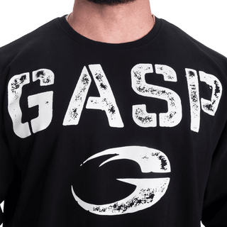 GASP Heavyweight Iron Tee - Black/White - Urban Gym Wear