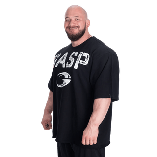 GASP Heavyweight Iron Tee - Black/White - Urban Gym Wear