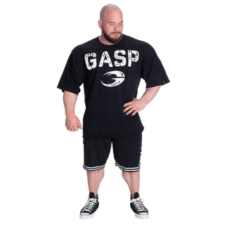 GASP Heavyweight Iron Tee - Black/White - Urban Gym Wear