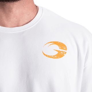 GASP HW Iron Tee - White - Urban Gym Wear