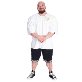 GASP HW Iron Tee - White - Urban Gym Wear