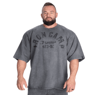 GASP IC Iron Tee - Washed Black - Urban Gym Wear