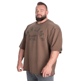 GASP IC Iron Tee - Washed Timber - Urban Gym Wear