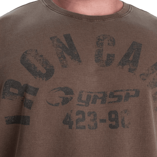 GASP IC Iron Tee - Washed Timber - Urban Gym Wear