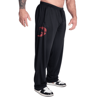 GASP Inc Mesh Pants - Black/Red - Urban Gym Wear