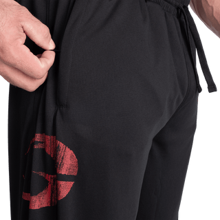 GASP Inc Mesh Pants - Black/Red - Urban Gym Wear