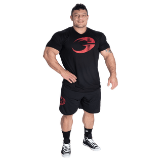 GASP Inc Mesh Shorts - Black/Red - Urban Gym Wear