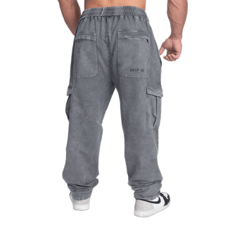 GASP Iron Camp Baggy Pants - Washed Black - Urban Gym Wear