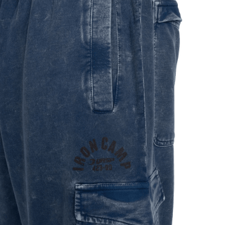 GASP Iron Camp Baggy Pants - Washed Blue - Urban Gym Wear