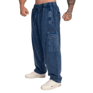 GASP Iron Camp Baggy Pants - Washed Blue - Urban Gym Wear