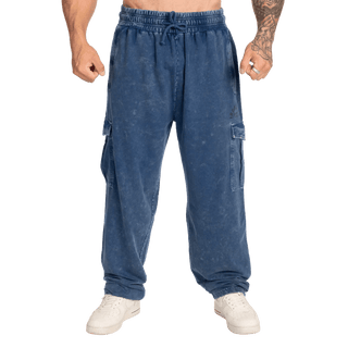 GASP Iron Camp Baggy Pants - Washed Blue - Urban Gym Wear