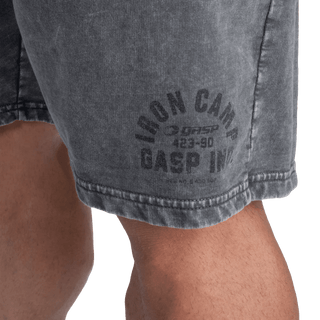 GASP Iron Camp Dynamic Shorts - Washed Black - Urban Gym Wear