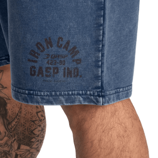 GASP Iron Camp Dynamic Shorts - Washed Blue - Urban Gym Wear