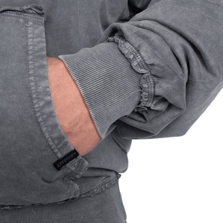 GASP Iron Camp Hood Sweater - Washed Black - Urban Gym Wear