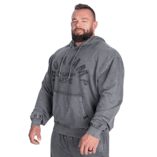 GASP Iron Camp Hood Sweater - Washed Black - Urban Gym Wear