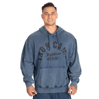 GASP Iron Camp Hood Sweater - Washed Blue - Urban Gym Wear