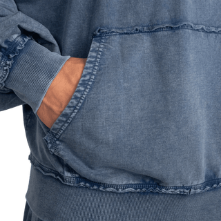 GASP Iron Camp Hood Sweater - Washed Blue - Urban Gym Wear