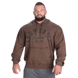 GASP Iron Camp Hood Sweater - Washed Timber - Urban Gym Wear