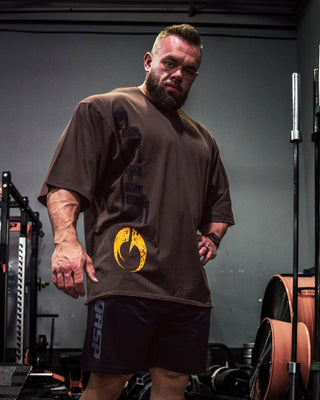 GASP Iron Tee - Timber - Urban Gym Wear
