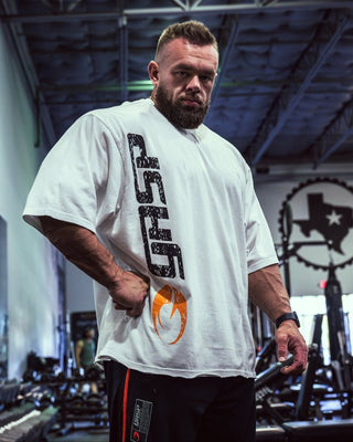 GASP Iron Tee - White - Urban Gym Wear