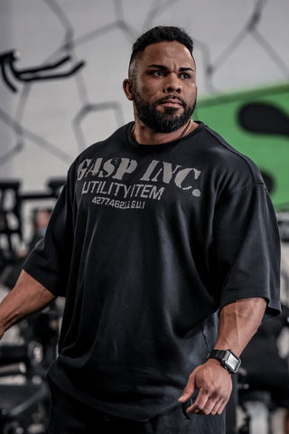 GASP Iron Thermal Tee - Asphalt - Urban Gym Wear