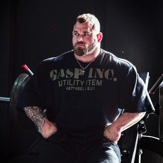 GASP Iron Thermal Tee - Black/Green - Urban Gym Wear