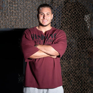 GASP Iron Thermal Tee - Maroon - Urban Gym Wear