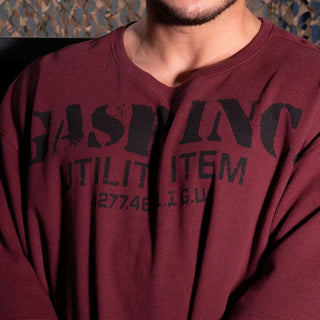 GASP Iron Thermal Tee - Maroon - Urban Gym Wear