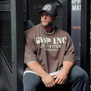 GASP Iron Thermal Tee - Timber - Urban Gym Wear