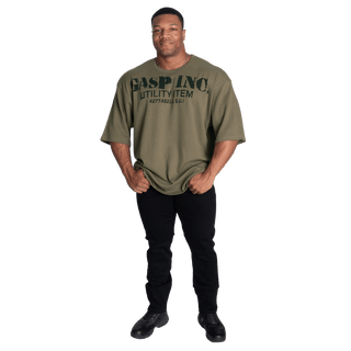 GASP Iron Thermal Tee - Washed Green - Urban Gym Wear