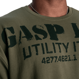 GASP Iron Thermal Tee - Washed Green - Urban Gym Wear