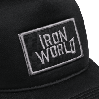 GASP Iron World High Crown Foam Cap - Black - Urban Gym Wear