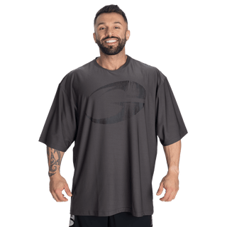 GASP Mesh Iron Tee - Smoke Grey - Urban Gym Wear