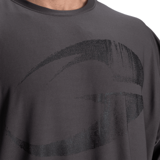 GASP Mesh Iron Tee - Smoke Grey - Urban Gym Wear