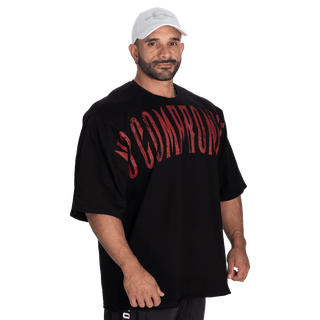 GASP NC Iron Tee - Black/Red - Urban Gym Wear