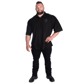 GASP NC Polo Iron Tee - Black - Urban Gym Wear