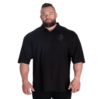 GASP NC Polo Iron Tee - Black - Urban Gym Wear