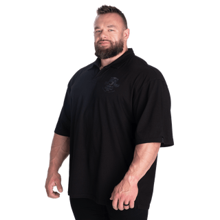 GASP NC Polo Iron Tee - Black - Urban Gym Wear