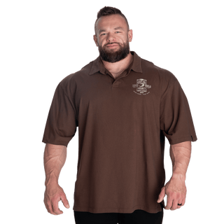 GASP NC Polo Iron Tee - Timber - Urban Gym Wear