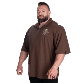 GASP NC Polo Iron Tee - Timber - Urban Gym Wear