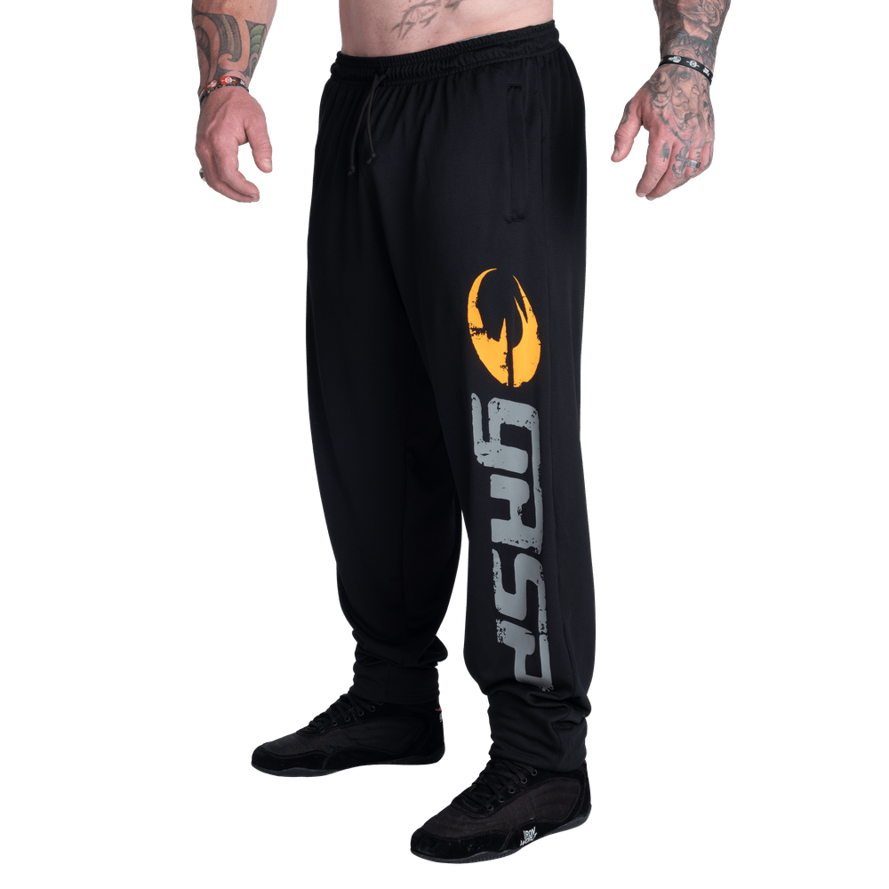 GASP Old School Baggy Mesh Pants - Black - Urban Gym Wear