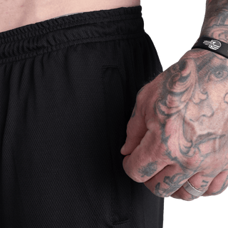GASP Old School Baggy Mesh Pants - Black - Urban Gym Wear