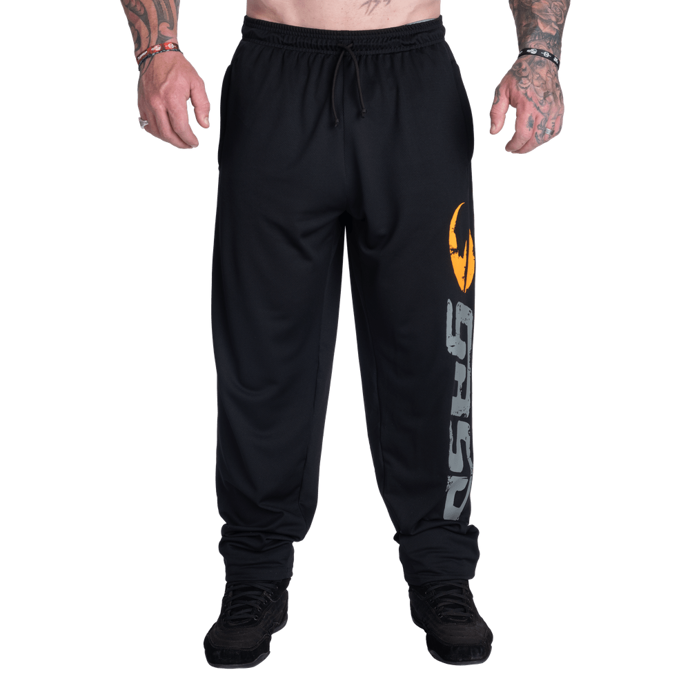GASP Old School Baggy Mesh Pants - Black - Urban Gym Wear